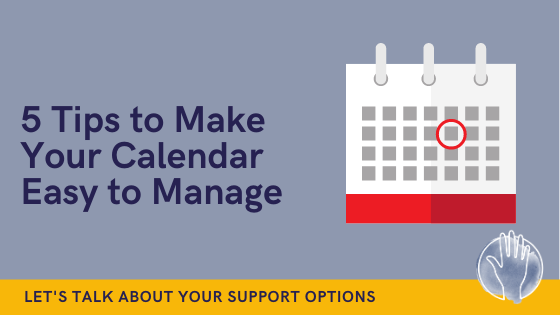 calendar easier to manage