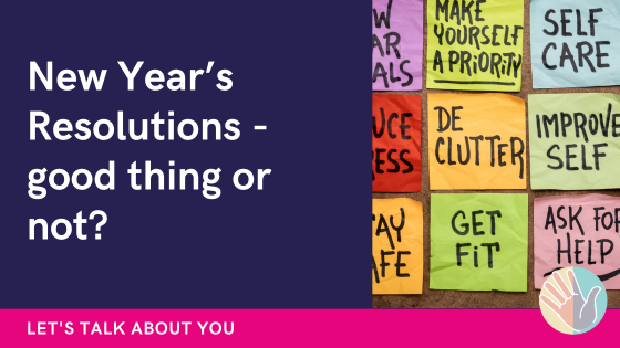 New Year Resolution post it notes